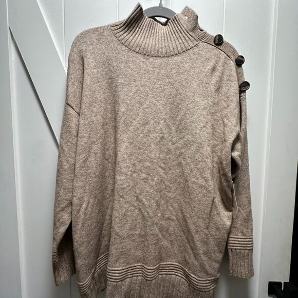Anthropologie Plus Beige Sweater, Size 1X - NWT - Picture 2 of 5